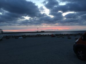 Sonnenuntergang über dem Öresund